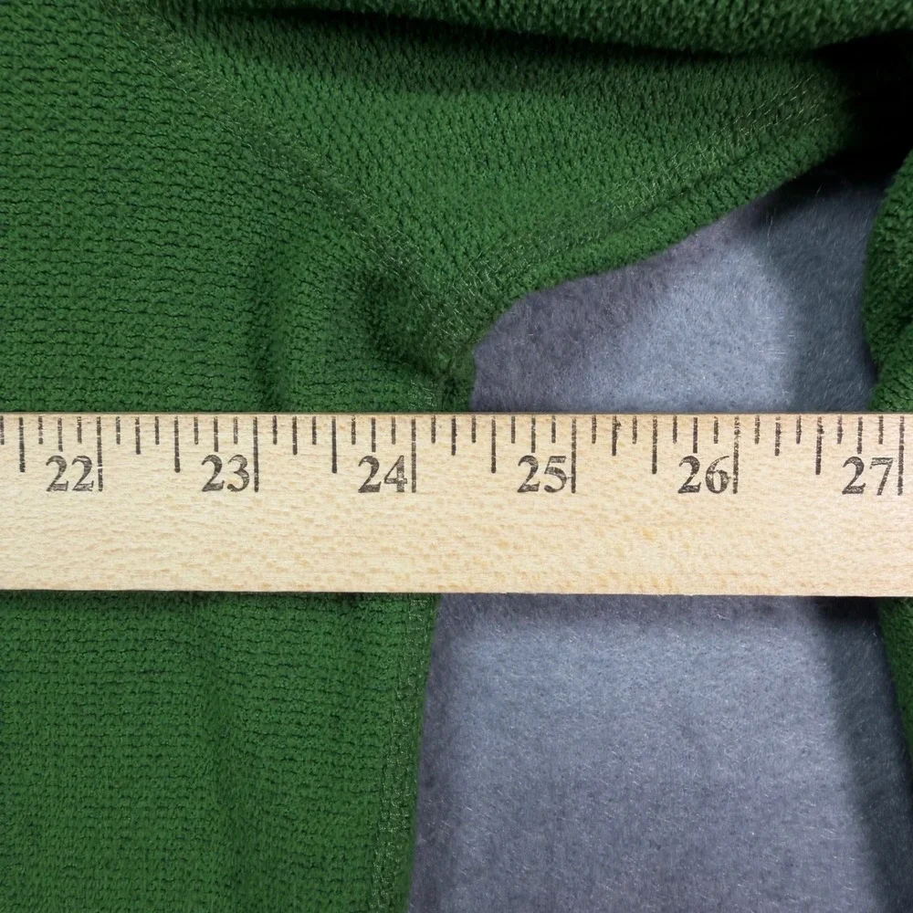 Columbia Mens Omni-Wick Quarter Zip Fleece Pullover Green XL Textured Outdoor